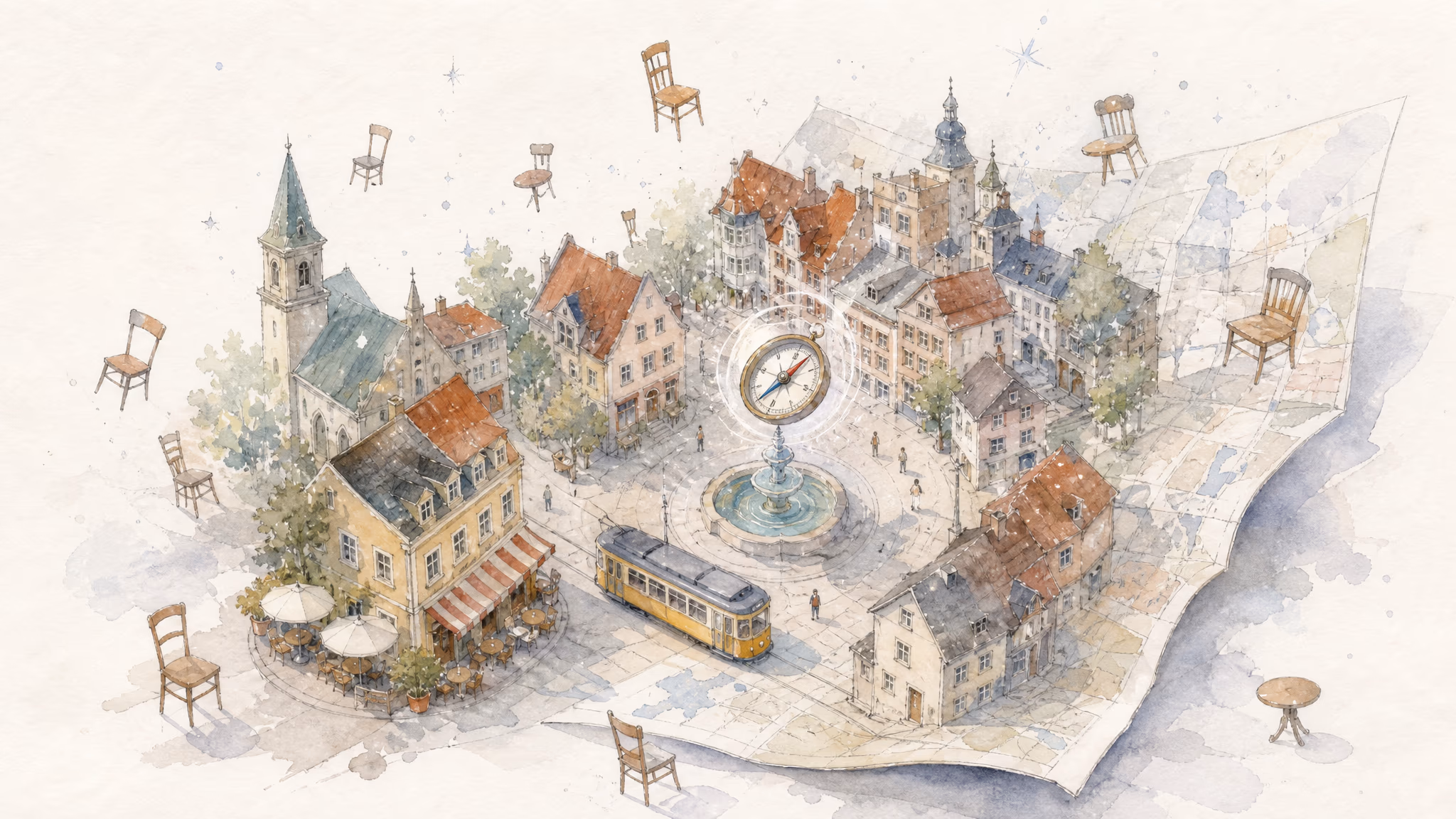 Illustration for unit 5: Wo ist...?