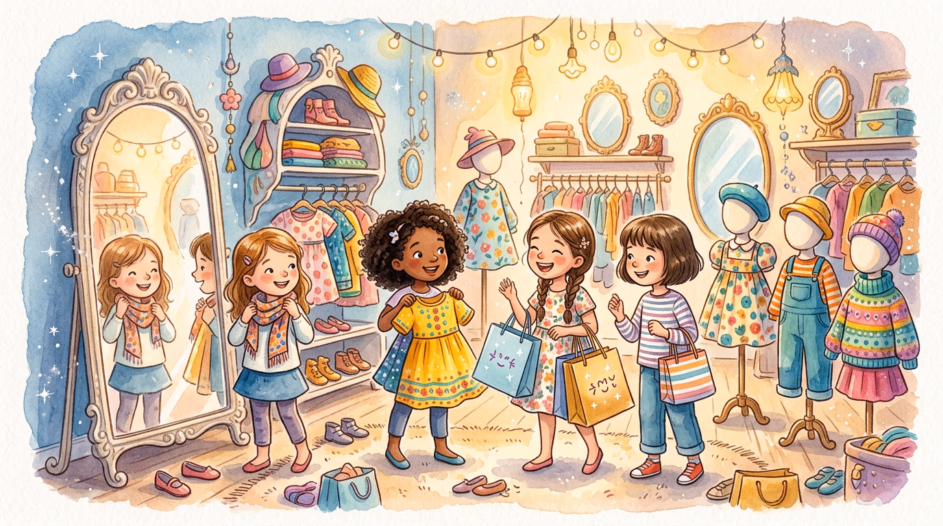 Illustration for unit 10: Passt der Rock?