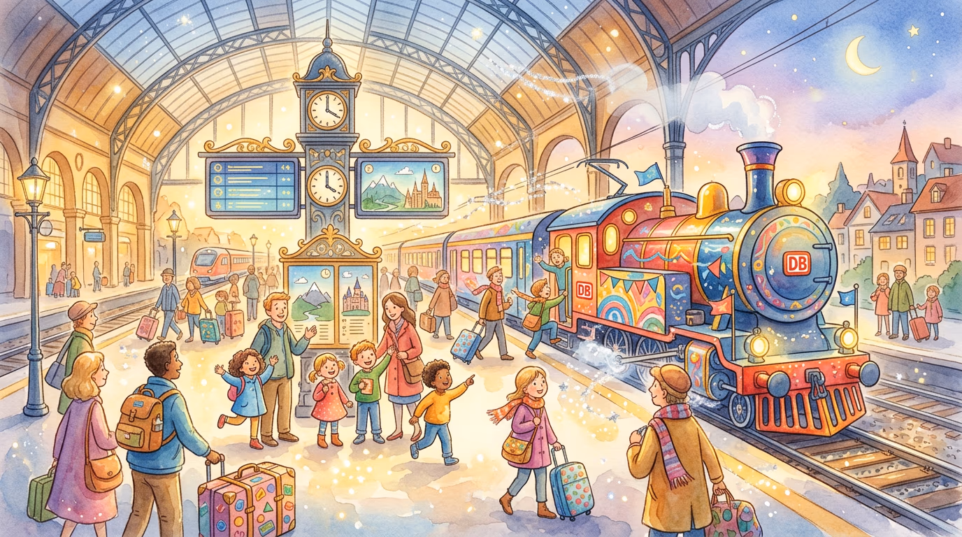 Illustration for unit 11: Ab in den Urlaub!