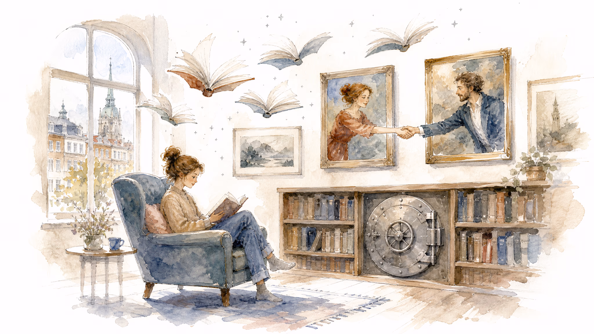 Illustration for unit 27: Was liest du da?